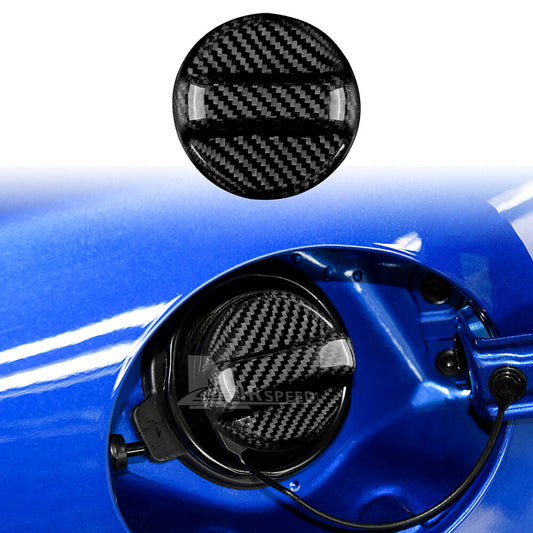 For Subaru WRX STI XV BRZ Outback Impreza Fuel Tank Gas Cover Carbon Fiber BLACK - product view