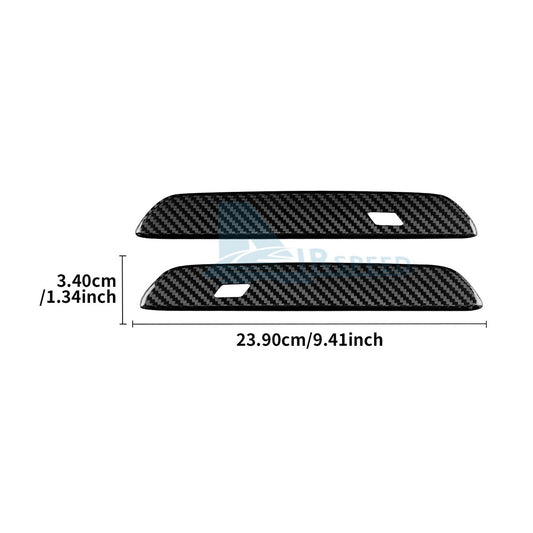 Exterior Door Handle Cover Real Hard Carbon Fiber Fits Mini Cooper J01 2024-2025 - detail view