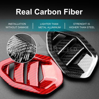 For BRZ GR86 2022-2025 Dashboard Air Vent Outlet Frame Cover Hard Carbon Fiber - detail view 4