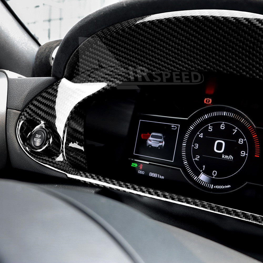 Speedometer Cover Trim For Subaru BRZ Toyota GR86 2021-2025 HARD Carbon Fiber - detail view 7