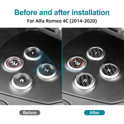 Car Automatic Transmission Gear Selector Sticker for Alfa Romeo 4C 2014-2020 - detail view 3