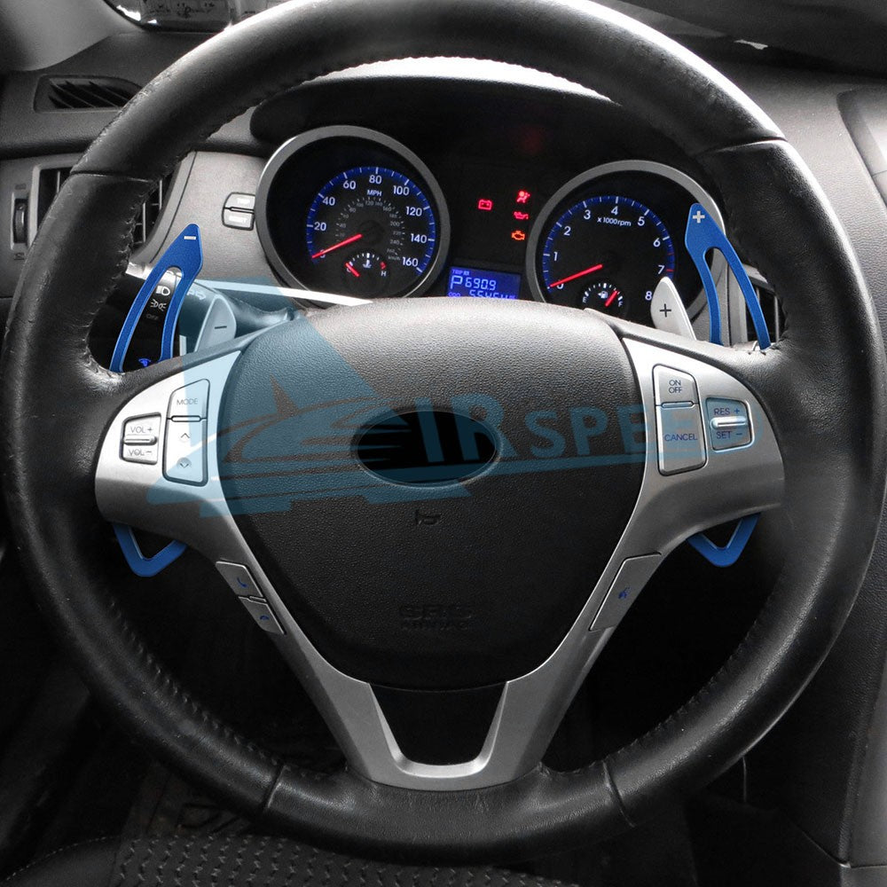 For Hyundai Genesis Coupe 2009-2011 Steering Wheel Paddle Shifter Extension Blue - FREE GIFT