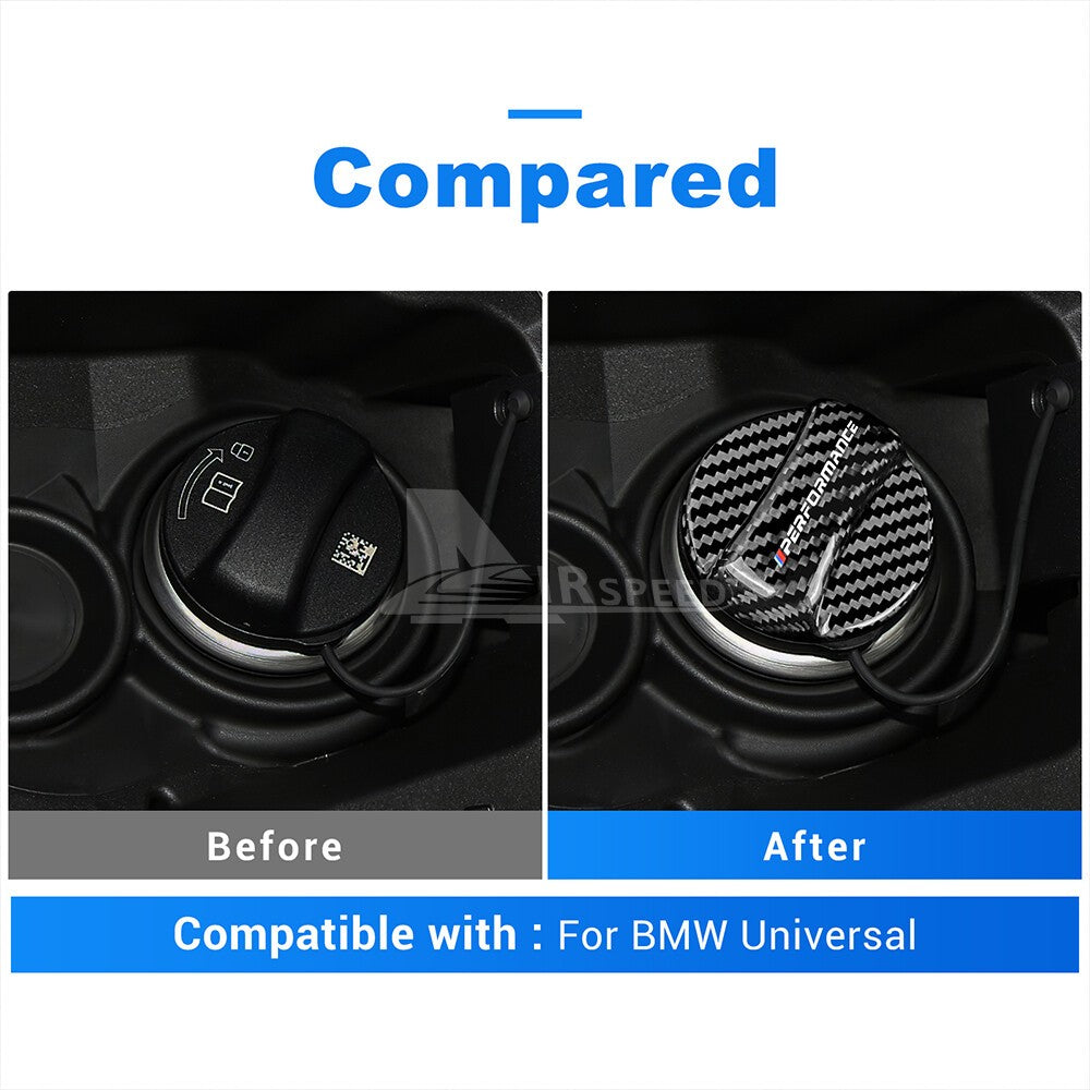 For BMW E90 E91 F10 F12 F48 G01 G30 Fuel Gas Tank Filler Cap Cover Carbon Fiber - detail view 4