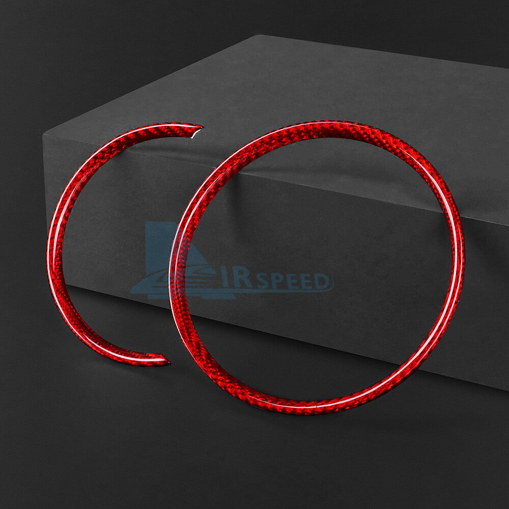 Red Speedometer Cluster Cover REAL HARD Carbon Fiber For Mini F54 F55 F56 F57 60 - detail view 7