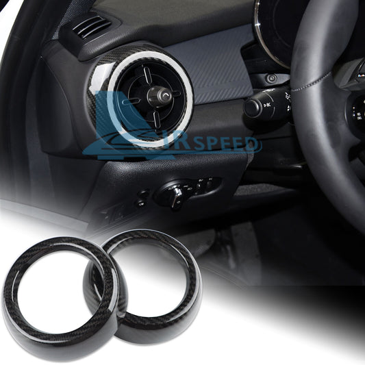 REAL HARD Carbon Fiber Air Outlet Vent Frame Cover For Mini F55 F56 F57 2014-21 - product view