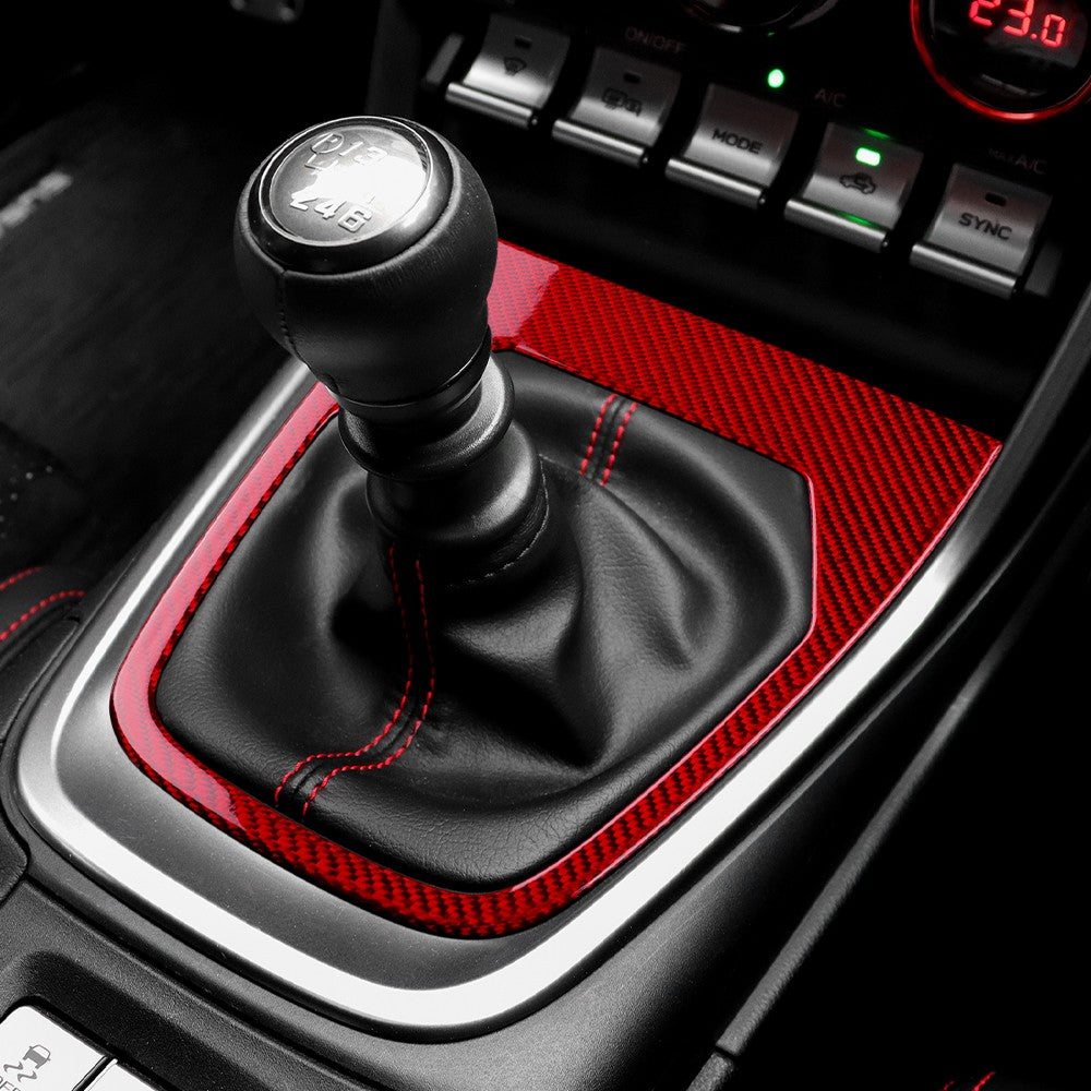 Car Center Gear Shift Frame Sticker Carbon Fiber for Toyota GR86 BRZ 2021-2026 - detail view 6