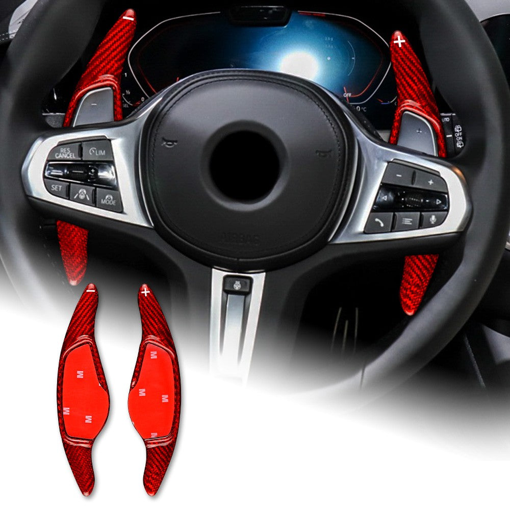 For BMW G14 G15 G02 G05 G30 G32 G07 2018-2023 Red Steering Wheel Paddle Shifter - product view