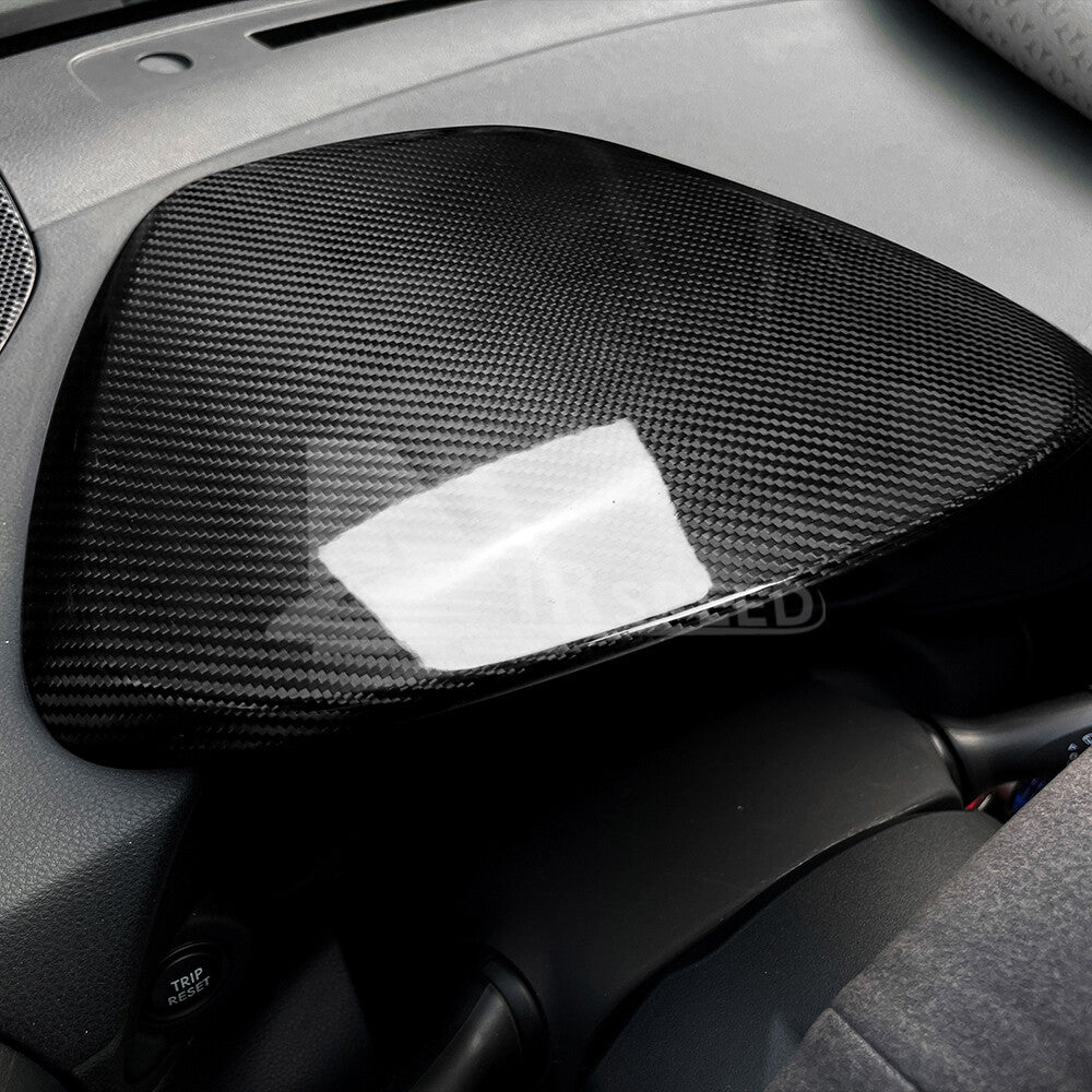 Above Speed Indicator Cover REAL HARD Carbon Fiber For Subaru BRZ GR86 21-23 - detail view 5