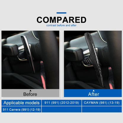 For Porsche 911 12-19 Cayman 13-19 Black Steering Wheel Paddle Shifter Extension - detail view 3