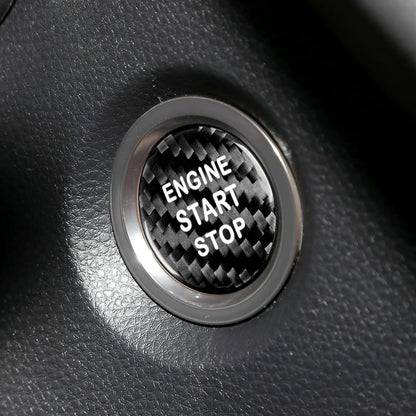 For Lexus IS ES GS NX RX LX RC RC F Carbon Fiber Engine Start Button Sticker - detail view 6