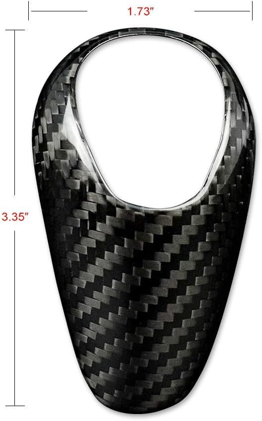For 12-18 F80 M3 Black Hard Carbon Fiber Gear Knob - detail view