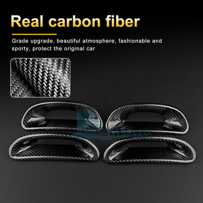 For Abarth 595 695 2012-2024 Car Sports Seat Headrest Frame Cover Carbon Fiber