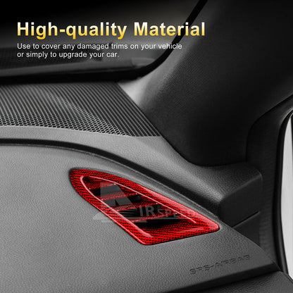 REAL HARD Carbon Fiber Side Air Outlet Vent Defogger For Subaru WRX STI 22-2023 - detail view 4