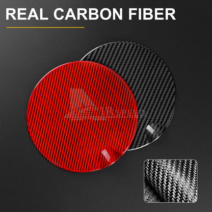 For MINI R55 07-13 R56 06-2013 Red Car Oil Gas Fuel Tank Cap Cover Carbon Fiber - detail view 7