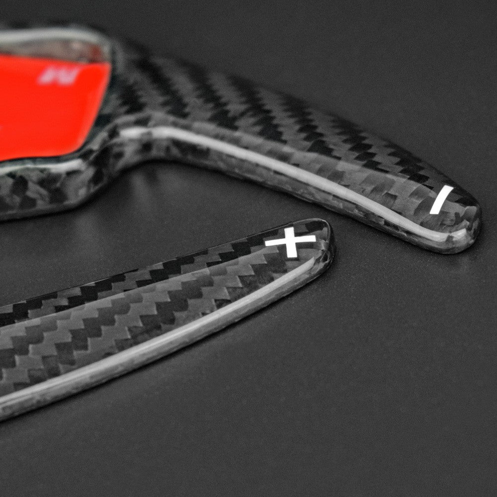For Audi Q2 Q5 Q7 TT TTS 2014-19 Real Carbon Fiber Steering Wheel Paddle Shifter - detail view 7
