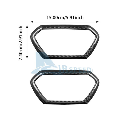 For Seat Leon Cupra Leon 21-2026 Center Side Air Outlet Frame Cover Carbon Fiber - detail view