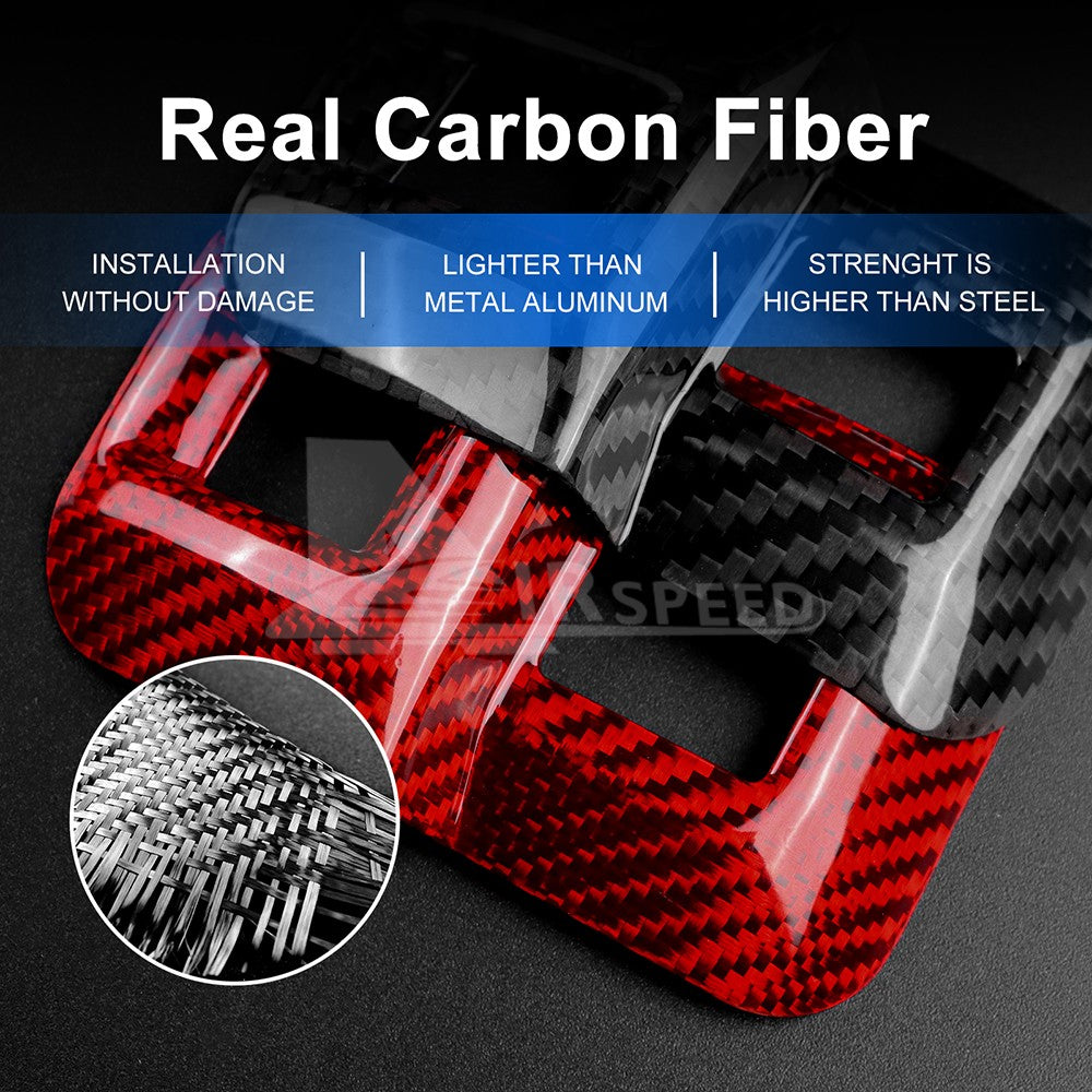 Trunk Switch Frame Cover Hard Carbon Fiber for Subaru BRZ Toyota GR86 2022-2025 - detail view 4