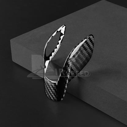 Real Hard Carbon Fiber Inner Gear Shift Knob Cover Trim For Ford Focus 2012-2018 - detail view 9