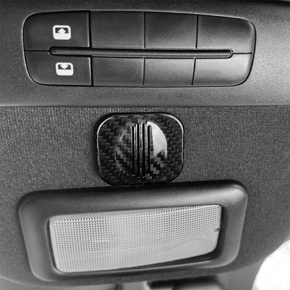 Carbon Fiber Roof Microphone Receiver Cover for Abarth 595 695 595C 695C 2012-24 - detail view 7