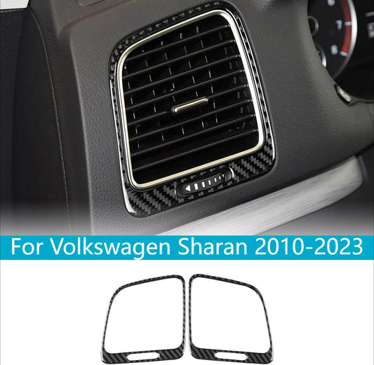 For 10-23 Sharan Left & Right Air Vent Carbon Decor Trim（U.S. Stock）