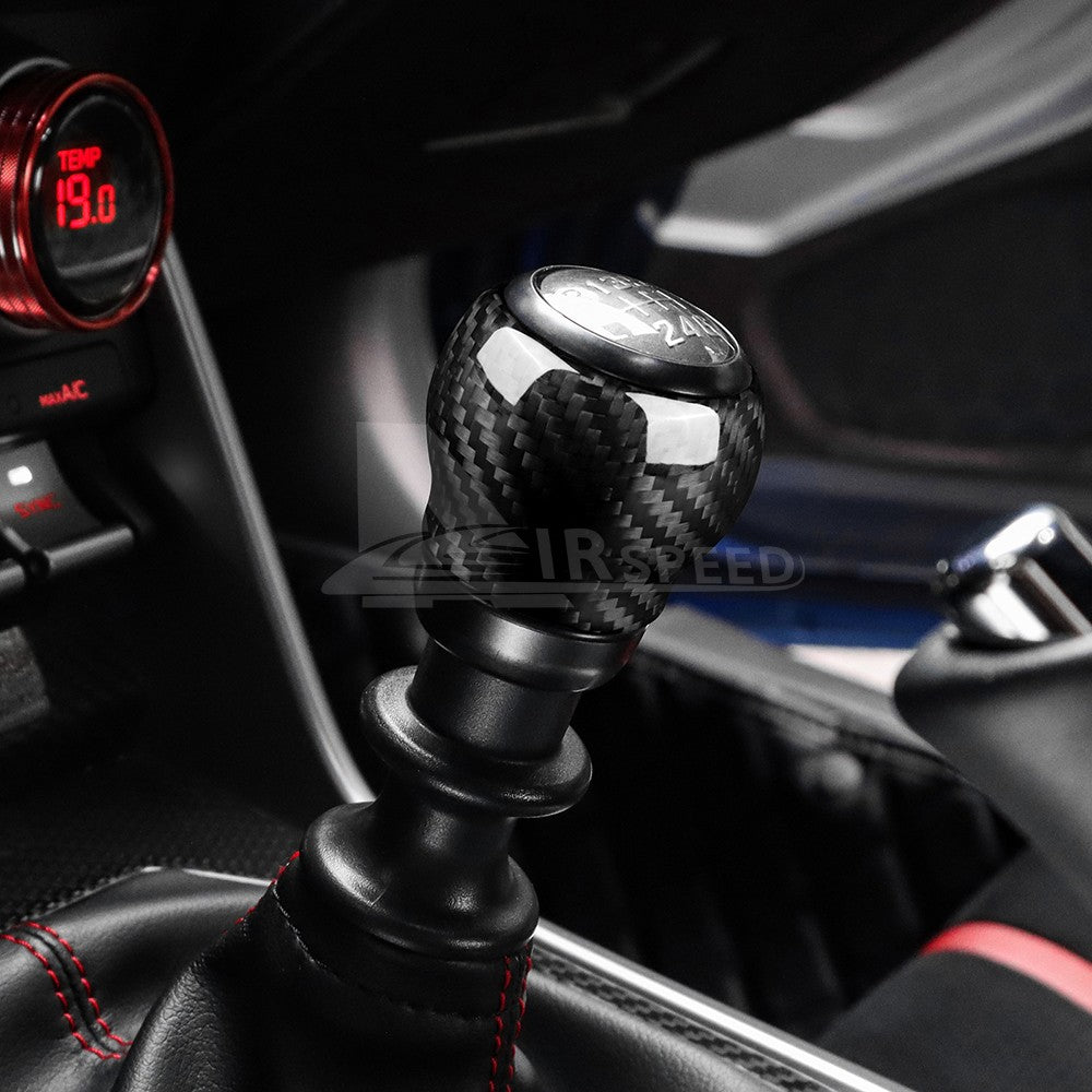 Car Gear Shift Head Cover Hard Carbon Fiber for Subaru BRZ Toyota GR86 2022-2025 - detail view 6