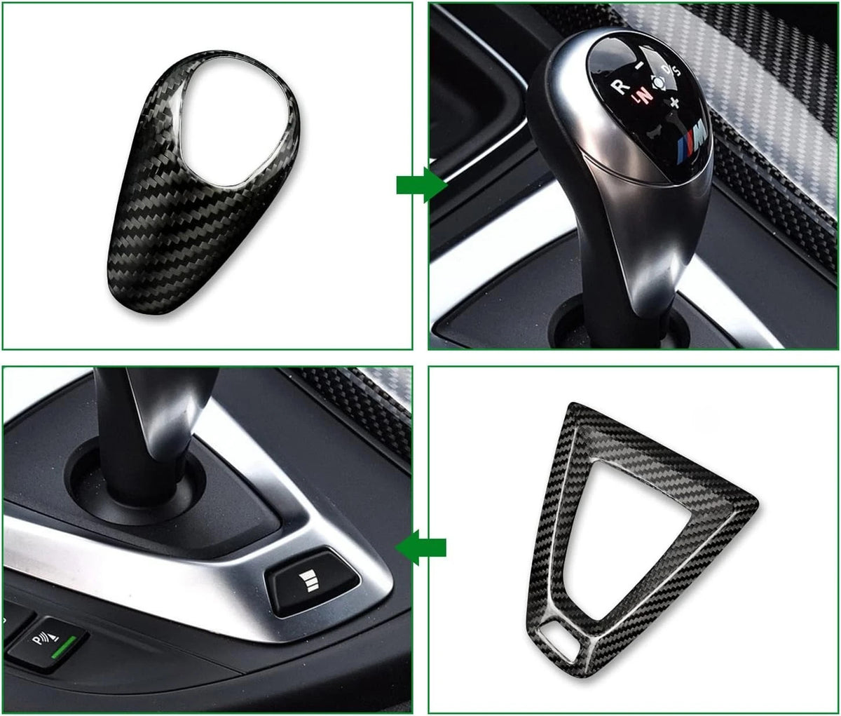 For F80 M3 12-18 Hard Carbon Center Console Frame - detail view 4