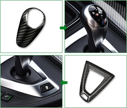 For F80 M3 12-18 Hard Carbon Center Console Frame - detail view 4