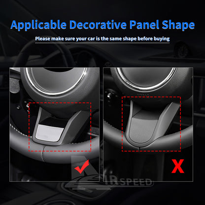 Black Steering Wheel Center REAL HARD Carbon Fiber For Mini F55 F56 F60 22-2023 - detail view 3