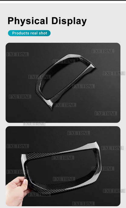 LHD Black Hard Carbon Speedometer Bezel Trim For Toyota GR Yaris 2025-2026 - detail view 13