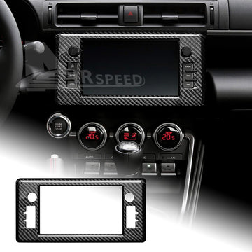 Hard Carbon Fiber Center Dash GPS Surround Cover For GR86 BRZ 2021+