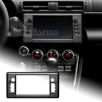 Hard Carbon Fiber Center Dash GPS Surround Cover For GR86 BRZ 2021+ - product view