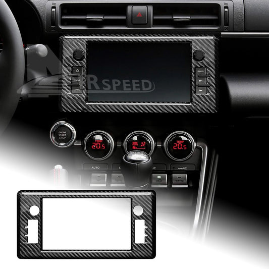 Hard Carbon Fiber Center Dash GPS Surround Cover For GR86 BRZ 2021+ - product view