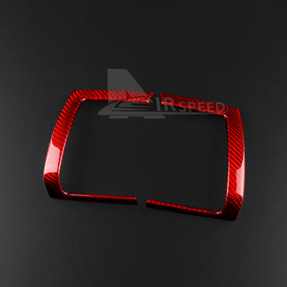 For Mini F55 F56 F57 2014-2021 REAL HARD Carbon Fiber Air Vent Outlet Cover RED - detail view 8