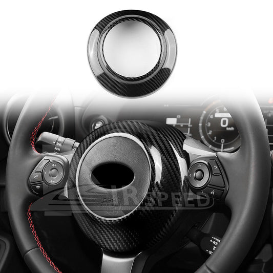 For Subaru BRZ GR86 17-2024 REAL HARD Carbon Fiber Steering Wheel Center Cover - product view