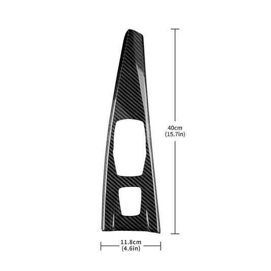 For BMW F33 F83 2013-2020 Car Center Multimedia Panel Cover Black Carbon Fiber