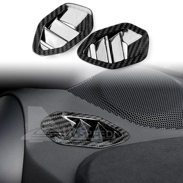 For BRZ GR86 2022-2025 Dashboard Air Vent Outlet Frame Cover Hard Carbon Fiber