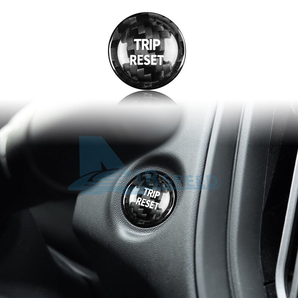 For Subaru Brz WRX GR86 2021-2023 REAL HARD Carbon Fiber Trim Reset Button Cover - product view