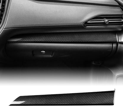 Black Hard Carbon Hazard Warning Button Trim For Subaru WRX 2022-2023 - detail view 13