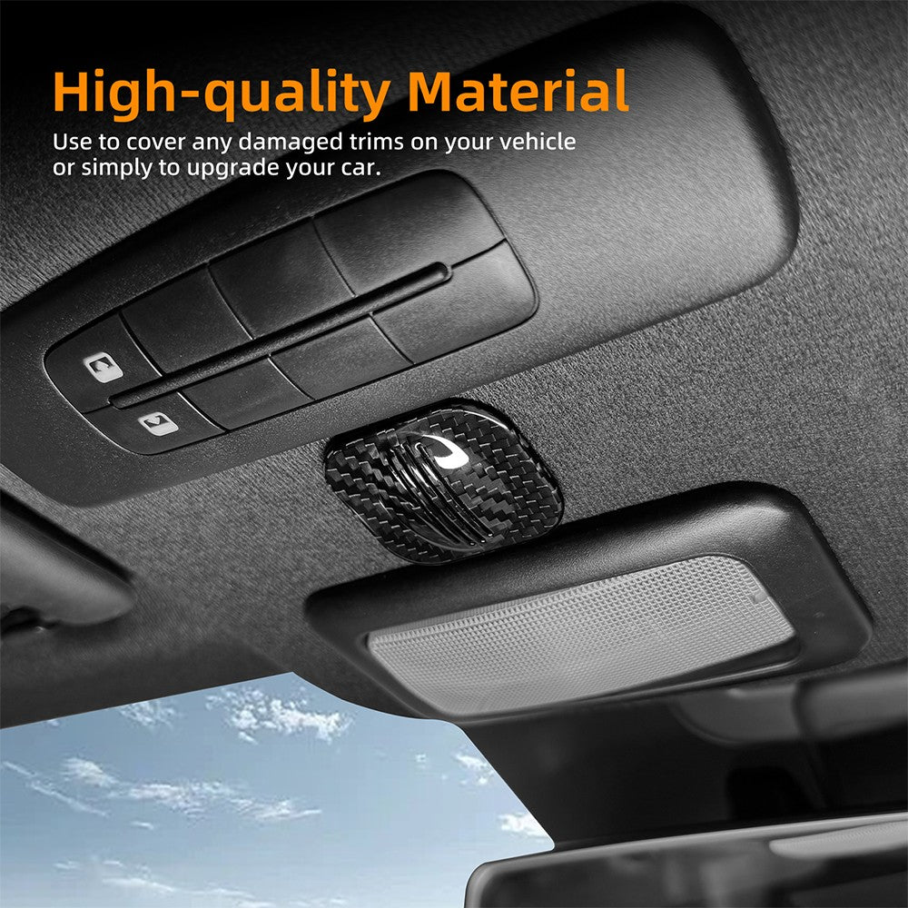 Carbon Fiber Roof Microphone Receiver Cover for Abarth 595 695 595C 695C 2012-24 - detail view 5