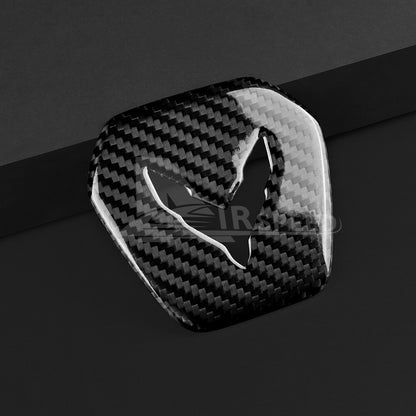 For Corvette C8 2020-23 Steering Wheel Center Cover Trim Real HARD Carbon Fiber