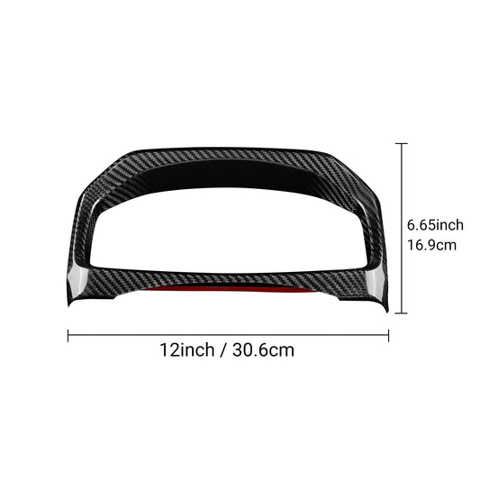 Car Speedometer Frame Cover Trim Carbon Fiber for Toyota GR Yaris 2025-2026 - detail view