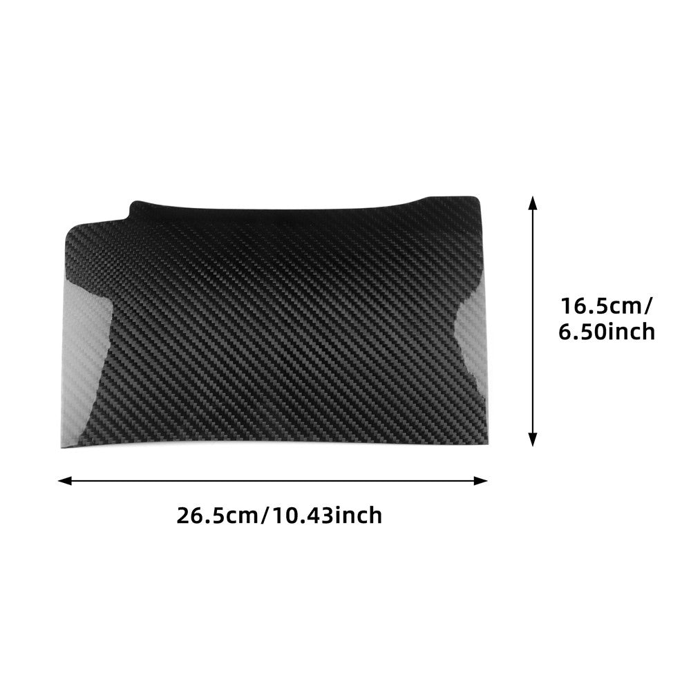Carbon Fiber Car Driver's Side Airbag Cover for FIAT 500 Abarth 595 695 2016-24 - detail view