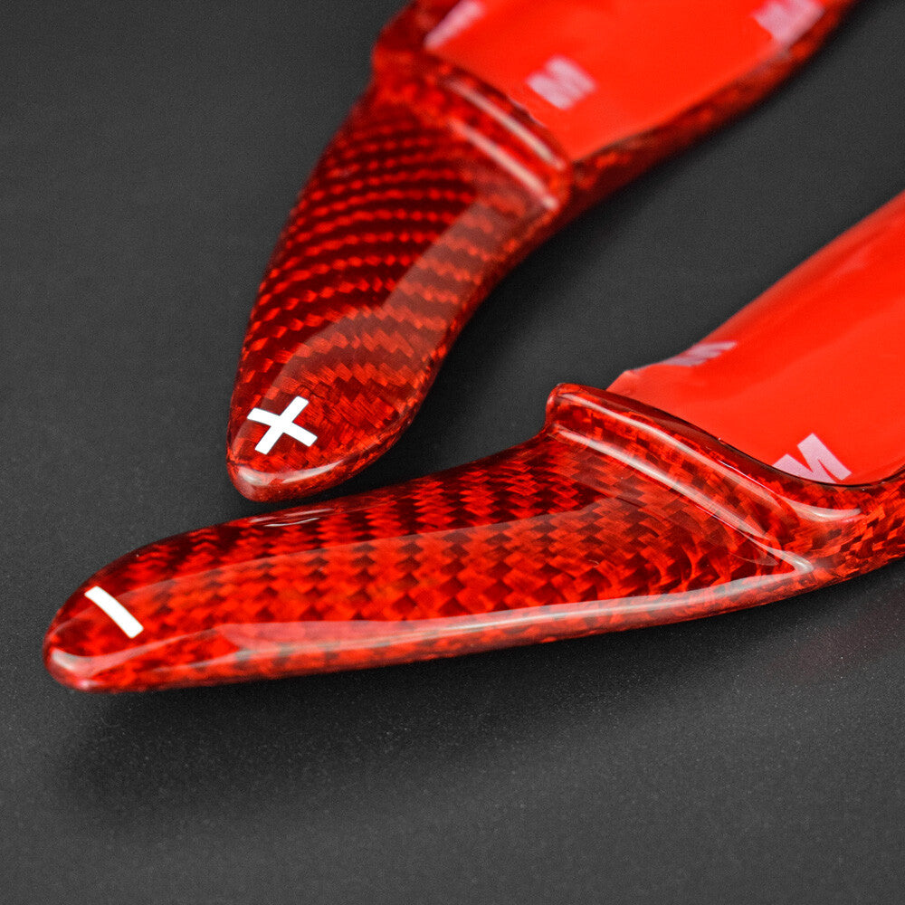 REAL Carbon Fiber Steering Wheel Paddle Shifter Cover For Camry Corolla 18-2019 - detail view 7