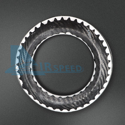 REAL HARD Carbon Fiber Air Outlet Vent Frame Cover For Mini F55 F56 F57 2014-21 - detail view 9