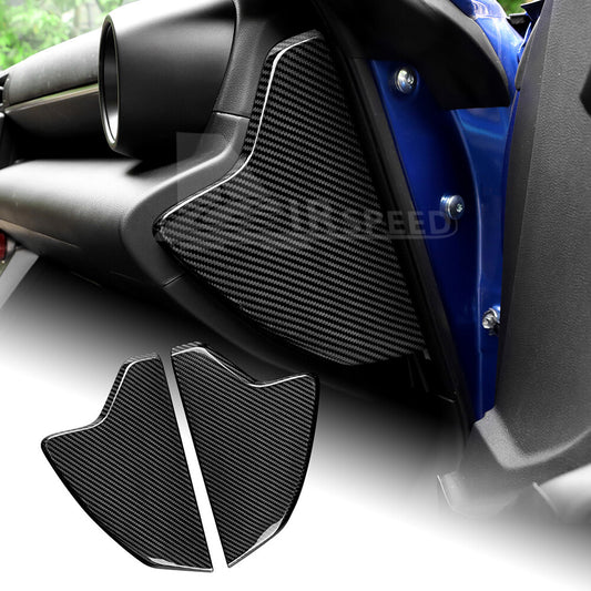 REAL HARD Black Carbon Fiber Dashboard Side Cover For Subaru BRZ GR86 2021-2023 - product view