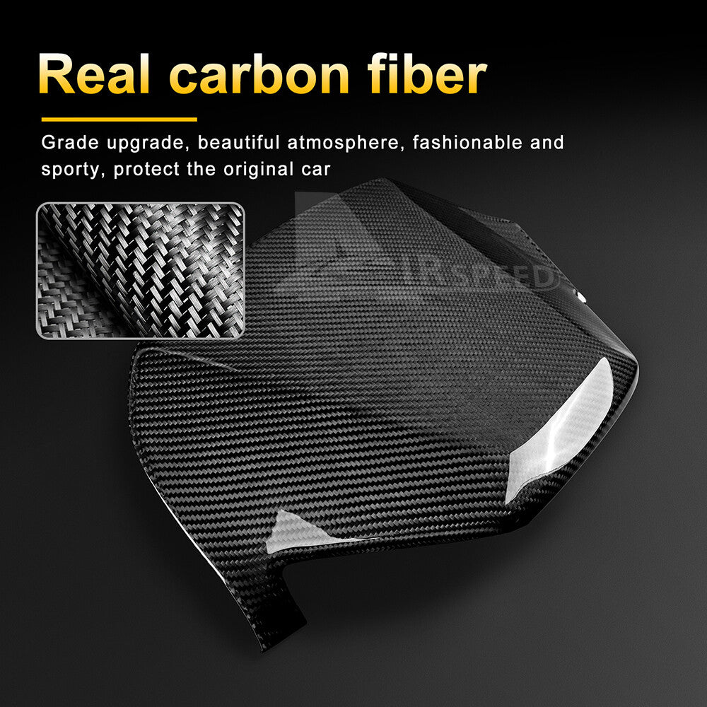 For Subaru Crosstrek 2023-2024 REAL HARD Carbon Fiber Speedometer Cluster Cover - detail view 5