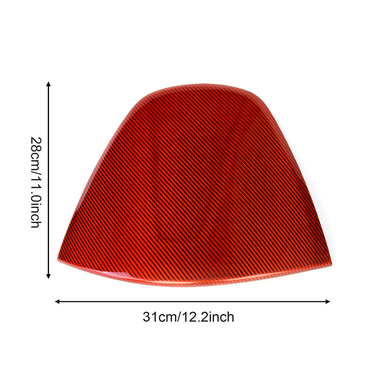 REAL HARD Carbon Fiber Red Dashboard Cover For Subaru BRZ Toyota GR86 12-20 - detail view