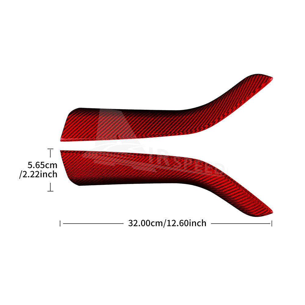 REAL HARD Carbon Fiber Gear Shift Console Side Cover For Subaru WRX STI 22-2023 - detail view 4