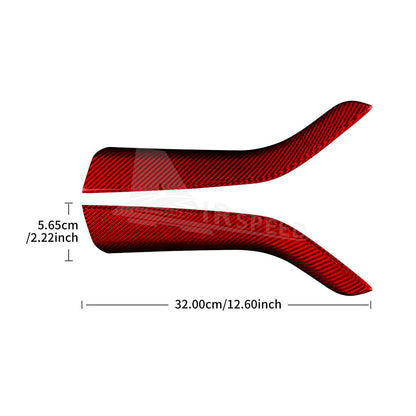REAL HARD Carbon Fiber Gear Shift Console Side Cover For Subaru WRX STI 22-2023 - detail view 4
