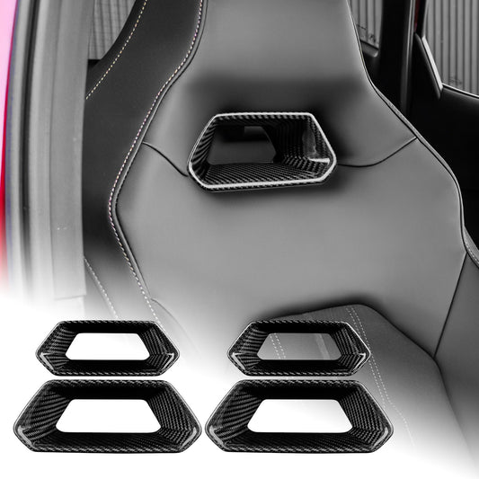 For SEAT Born Ateca Leon 21-2025 Car Seat Frame Interior Trim Cover Carbon Fiber - product view